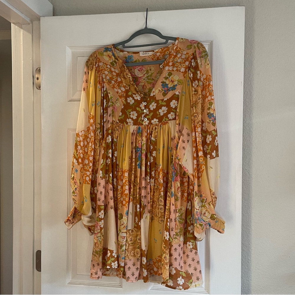 Spell Patchwork Mini Dress - image 3